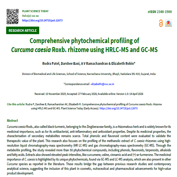 Comprehensive phytochemical profiling of Curcuma caesia Roxb. rhizome ...